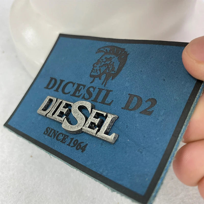 Customize Embossed Leather Patch Sew on Clothing Logo Tag Jeans Self Adhesive Label Bags Handbags