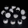 Fashion Fine Jewelry Cluster Ring Real Gold Plated 925 Silver Rock Diamond Rings Men Iced Out VVS Moissanite Hip Hop Cross Ring