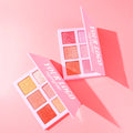 Cruelty Free Vegan Private Label Long Lasting Mix Color Contour Blush Highlighter Palette Matte Bronzer Pressed Powder Palette