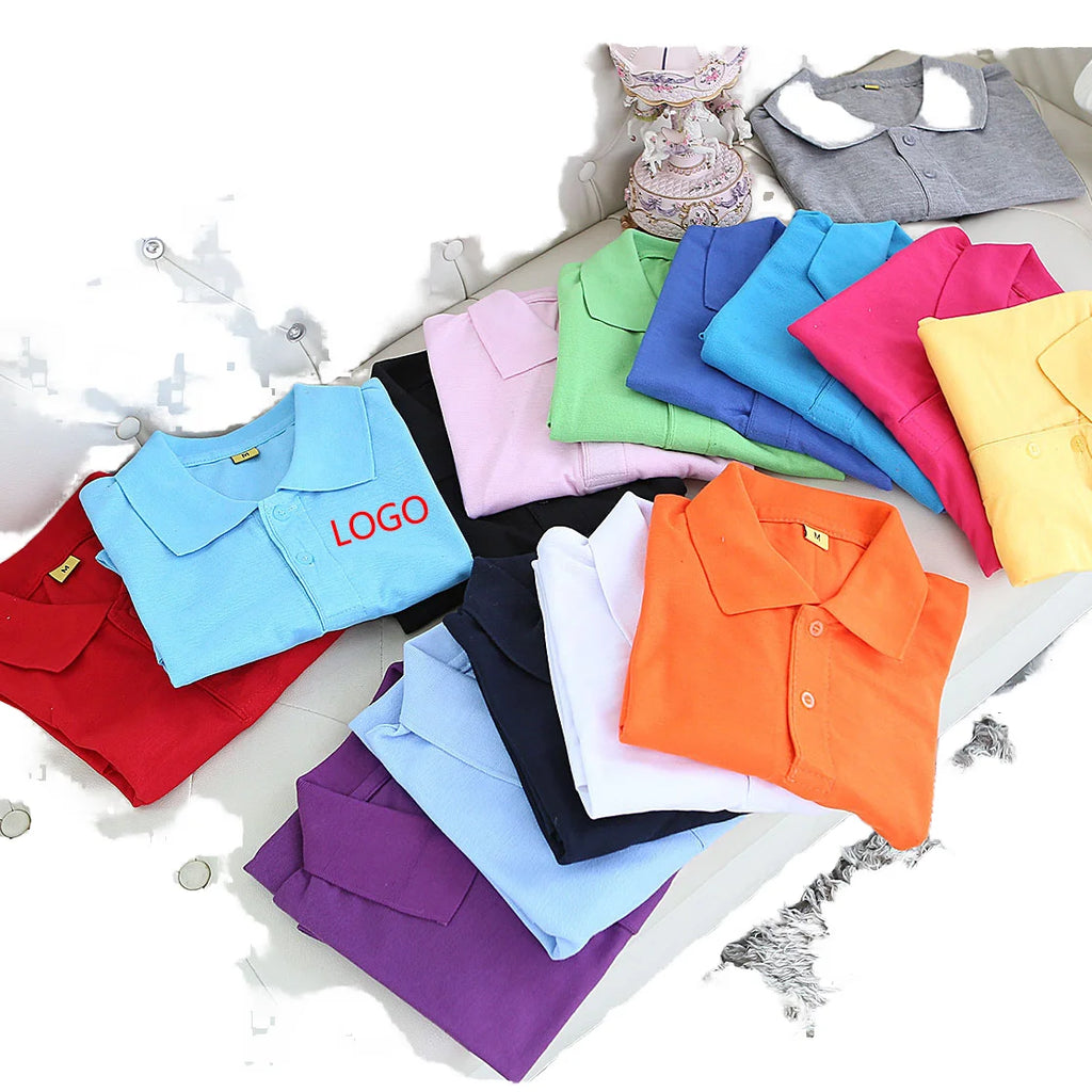 2025 Low Price Height Quality Men's Cotton Polo Shirt Custom Logo Work Clothes Golf Polo Shirt Unisex Polo