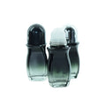 Glass Roll on Perfume Oil Bottle Empty 50ml Round Gradient Clear Deodorant Cosmetic Oil Container with Plastic Roller Ball