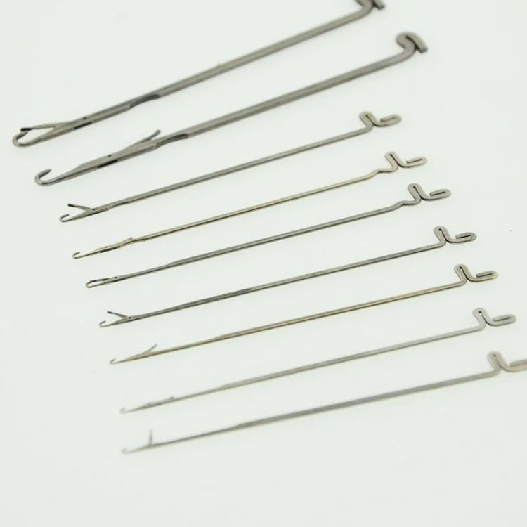 Wholesale 100Pcs/Bag Mask Earloop Flat Knitting Machine Needles Sweater Knitting Tool With Latch