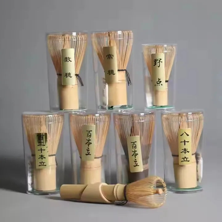 Customizable Logo Chasen  Matcha Tea Whisk Set Eco-Friendly Classic Design for Tea Use Handmade Bulk Wholesale
