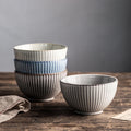 Eco-friendly Products Nordic Embossed 5''ceramic Color Wash Basin Soup Bowl Rice Bowl Salad Bowl