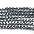Hot Selling Double Star Unique New Shape Rose Cut 8mm Faceted Terahertz Beads for Jewelry Making