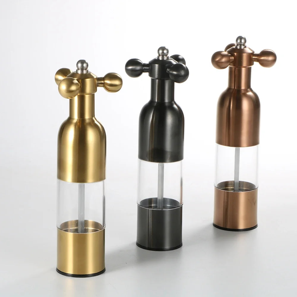 Durable Manual Salt and Pepper Mill Set High Capacity Cooking Tool for Filling Fresh Spices MegaBDM