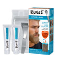 Quick 10 Minute Beard Dye Long-Lasting Ammonia-Free and Paraben-Free Provides Black Brown Grey Coverage with No Stain