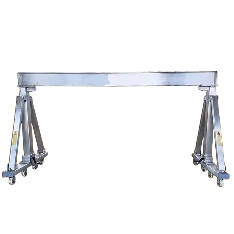 Aluminum Frame Mobile Gantry Cranes Universal Wheels Electric Mini Gantry Crane Warehouse Material Lift