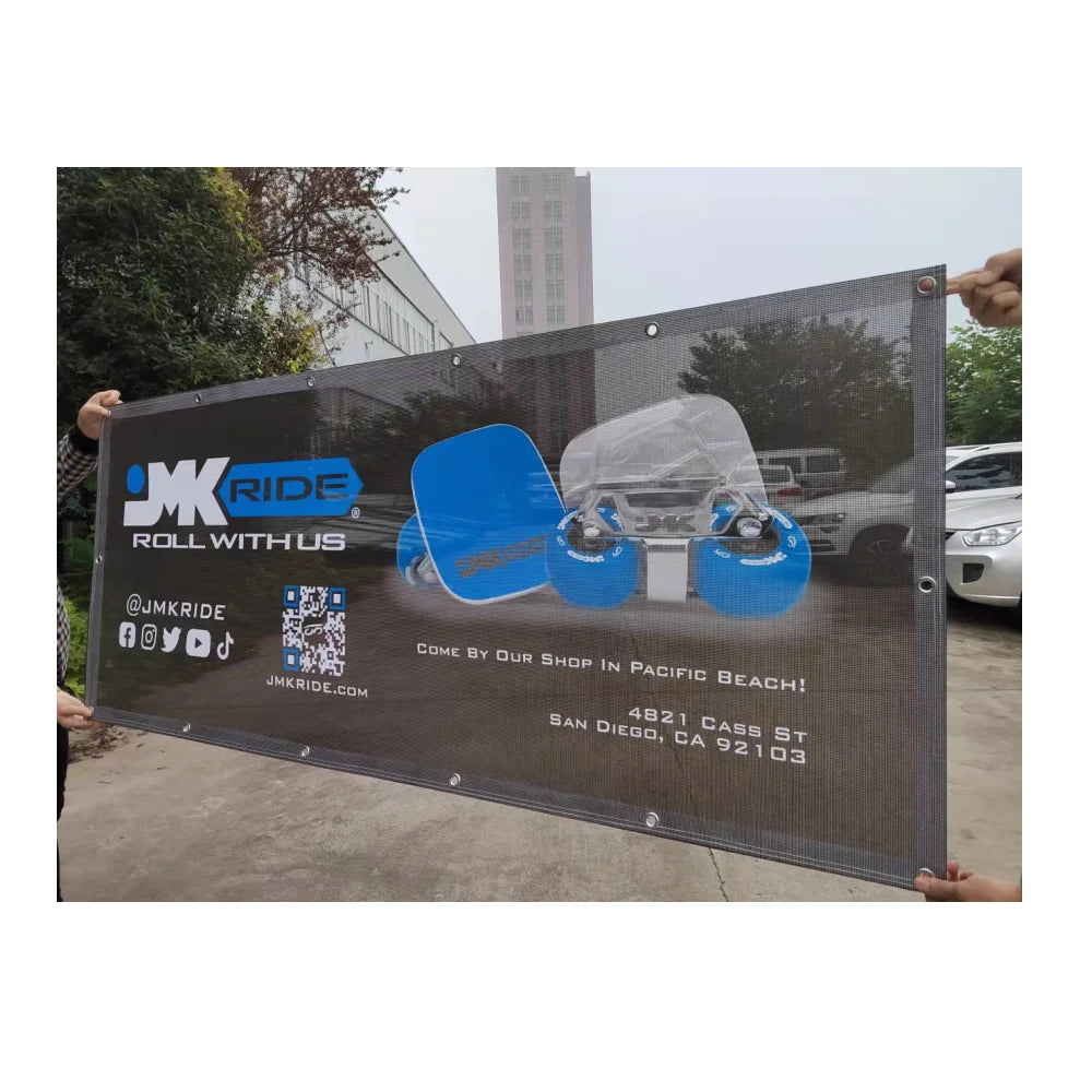 Outdoor Hanging Vinyl Mesh Banner for Sports Events