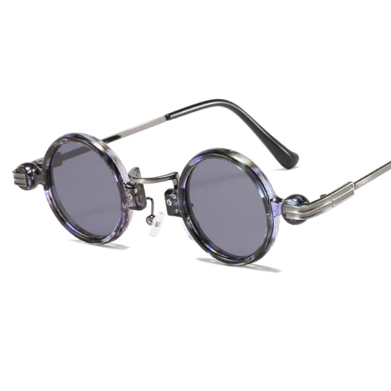 3175 European American Retro Steampunk Small Metal Plastic Sunglasses for Cross-Border Foreign Trade Optical Polarized