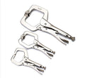 Industrial Alloy Steel Swivel Pincer Tong Tenon Pad Wood Work Tool Fix Locator C Clamp Weld Clip Vise Lock Jaw Jaw Woodwork Grip