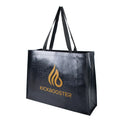 Customize Design Luxury Recycle Shinny Black Boutique Shopping Bags with Logos