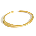 Trendy Irregular Unique Bangle 925 Sterling Silver Bangles for Girls Rhodium Gold Plated Bangle for Women