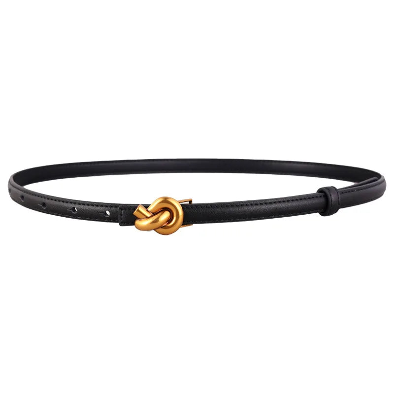 Factory Wholesale New Zinc Alloy Buckle Design Custom Genuine Leather Belt Ladies Waistband Belt for Dresses Jeans