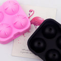 060 Factory and Stock. Mold Silicone Cake.3d Ball Shape Ice Tray. Silicone Reusable Ice Ball with 4 Hole Food Grade