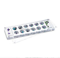 Judaica Jewish Modern Clear Acrylic Board 48 Pieces Bead Lucite Mancala Game