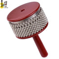6.3cm Wooden Cabasa Pop Hand Shaker Percussion Musical Instrument With Metal Beads