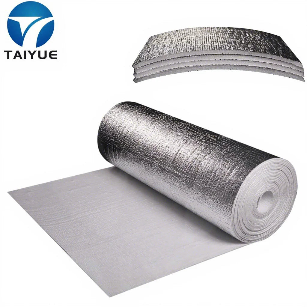 Factory TaiYue Modern Design Aluminum Foil EPE Foam Thermal Insulation 97% Reflective Heat Resistant Sheet Roof Wall Warehouse