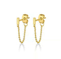 Milskye Stunning Jewelry for Women Fine Fashion 925 Silver 18k Gold Chain Hoop Earrings