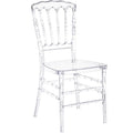 Hot Sale Clear Transparent Resin Chiavari Chair White Plastic Acrylic Wedding Chair Chivari Wholesale Phoenix Napoleon Chair