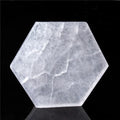 Wholesale Haxagone Shape Crystal Selenite Charging Plate Made From Premium Material