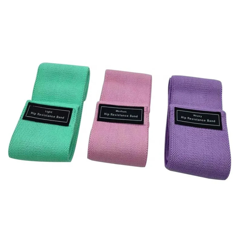 Elastic Fabric Booty Bands Set Hip Circle Exercise Resistance Bands Booty Bands Custom Logo