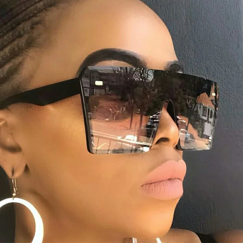 Lucky MN2185 Europe and America Big Square Women Glasses Fashion Hot Sales New Large Frame Mens Sunglasses