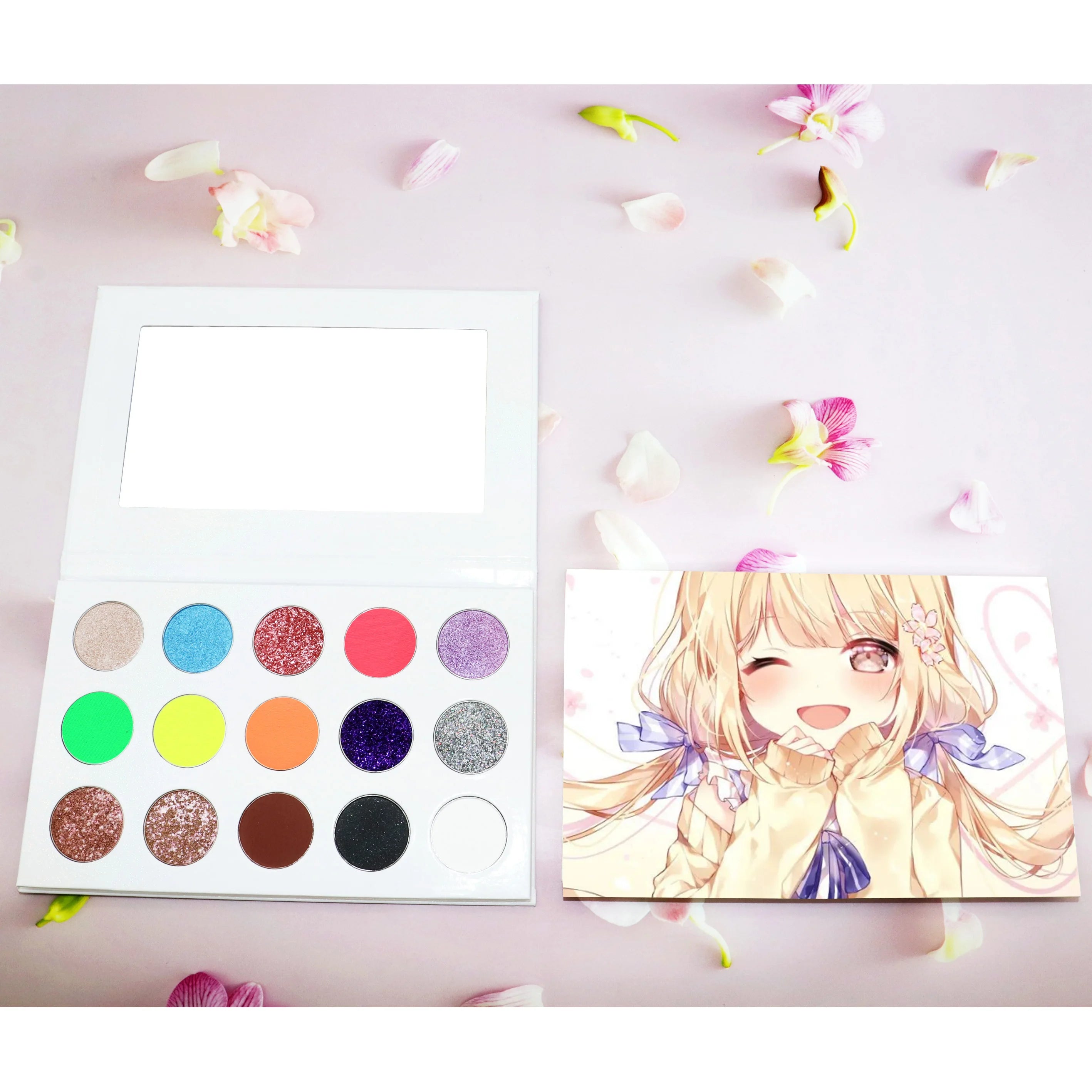 15 Blendable Shades with Gorgeous Pearls Cruelty-Free  Eyeshadow Palette Private Label