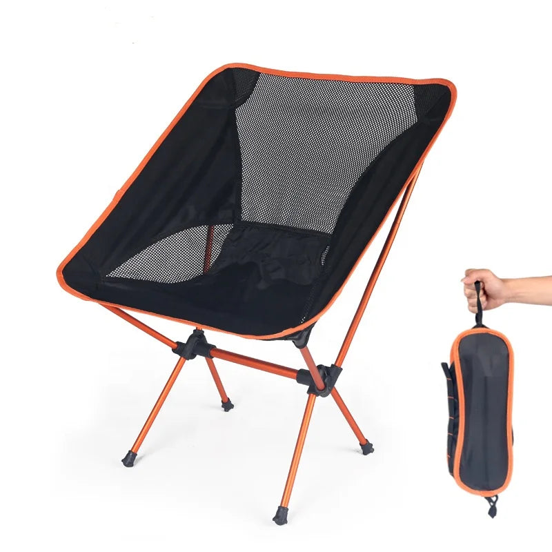 In Stock Modern Design Portable Aluminium Foldable Moon Chair for Outdoor Camping & Gym Use