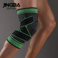 JINGBA Professional Unisex  Adjustable Knee Support Knee Pad Volleyball Breathable Knee Brace Support Sports Protective Belt