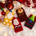 Christmas Gift Socks Cute Cartoons 3D Deer Santa Clause Tree Fashion Funny Fuzzy Warm Socks Indoor Floor Socks