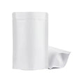 Coffee Tea Stand up Pouch With Clear Window White Stand up Kraft Paper Pouch Packing Bag