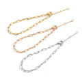 New Colorful 14K Gold PVD Stainless Steel Bracelet Tarnish Free Unique Oval Link Wrist Chain Women Minimalist Bracelet Wholesale