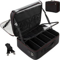 Relavel Extra Large Makeup Case Makeup Bag Organizer Travel Cosmetic Case Portable Artist Storage Bag with Heat Insulation