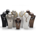 DIGU 2025 in Stock PU Leather Necklace Bust Holder Jewelry Display Mannequin Jewelry Display Stand ECO Friendly Material