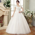 2025 New Large Size White Lady Fashion Flowers Female Wedding Dresses