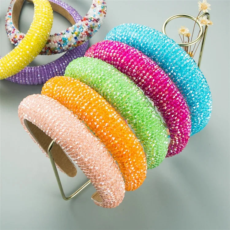 New Arrival Hairband Accessories Crystal Metal Baroque Rhinestone Headbands for Women 2021 Fashion Luxury