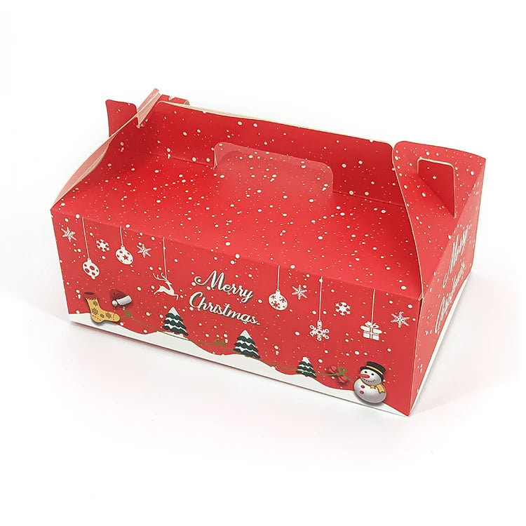 Low Price Transparent Cookie Paper Packaging Rectangle Box Cupcake Boxes 6 Hole with Window