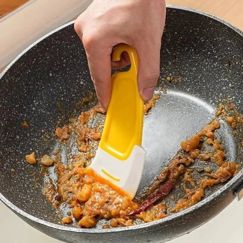 Food Grade Eco-friendly Silicone Non-Stick Pan Scraper Dish Cleaning Spatula Pot Cleaning Tool Baking & Pastry Tools