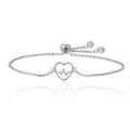 New Arrival Fashion Jewelry Accessories Women  925 Sterling Silver  Ecg of Love Sweetheart Heart Bracelet