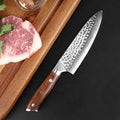 Wholesale Custom Logo 6.5 Inch Full Desert Ironwood Handle Damascus Kitchen Knife for Cutting Food