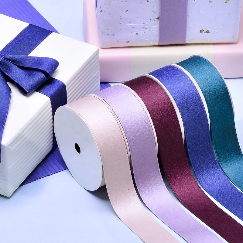 Blue Yellow Orange 147 Colors Wedding Ribbon for Gift Wrapping Cotton Polyester Ribbon Roll 1/8-2 Inch