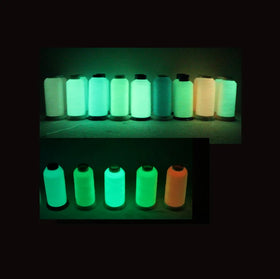20 Colors 150D/2 Polyester Luminous Garment logo Stitch Sewing Yarn Glow in the Dark Nylon Machine Knitting Embroidery Thread