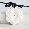 Stocked Scented Ceramic Aroma Plaster Porcelain Flower Home Fragrance Essential Oil Diffuser Hanging Wardrobe Car Air Freshener