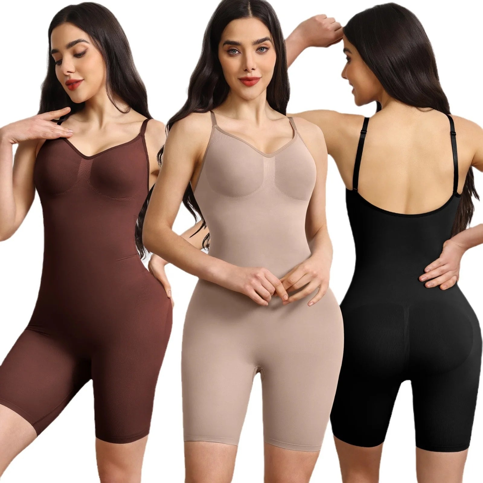 OEM One-Piece Shapewear Bodysuit Women Open-Fit Slimming Postpartum Tummy Control Waistband Seamless Spandex/Nylon Fabric Quick