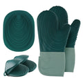 New Design Heat Resistant Silicone Oven Mitts Baking Oven Gloves and Pot Holder