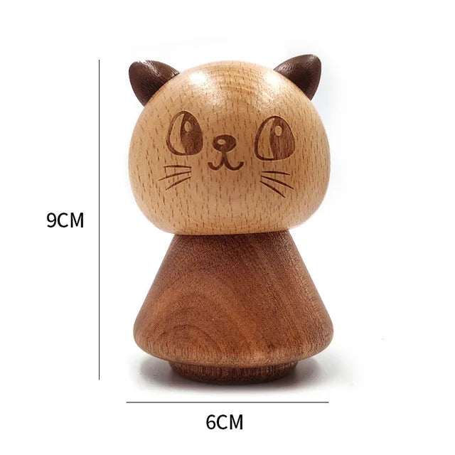 Nordic Wooden Toothpick Holder Creative Cute Decoration Ornaments Pure Handmade Solid Wood Toothpick Box