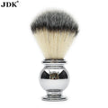 JDK 1pc Popular Shaving Brush Bulk Silvertip Badger Silver Metal Handle Badger Stainless Steel Shaving Brush