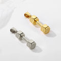 Fashion 18k Gold Dumbbell Pendant Punk Stainless Steel Sport Gym Fitness Jewelry Barbell Necklace Pendant for Men