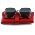 DOISYER New Arrival Retro Sunglasses UV400 Protection Large Frame Metal Polarized Pilot Style Tac Lenses for Men and Women